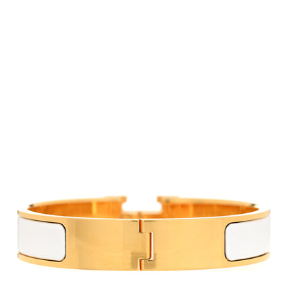 Hermes Enamel Narrow Clic Clac H Bracelet PM White 3 of 5