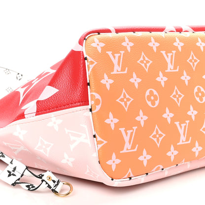 Louis Vuitton Monogram Giant Neverfull MM Rouge 10 of 11