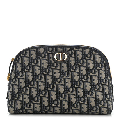 Christian Dior Oblique Montaigne 30 Pouch Blue 1 of 8