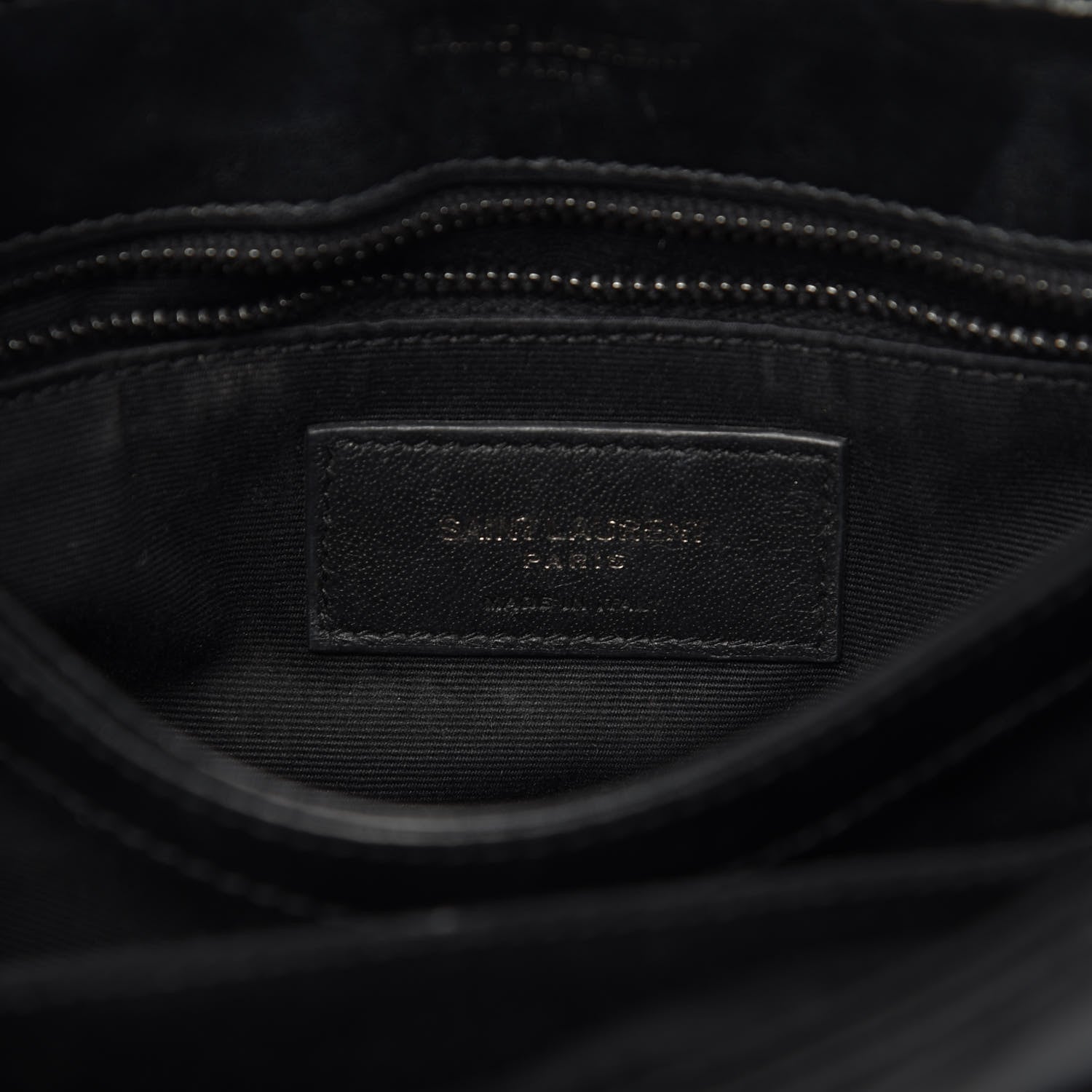 Saint Laurent Calfskin Y Quilted Monogram Toy Loulou Crossbody Bag Black 6 of 12
