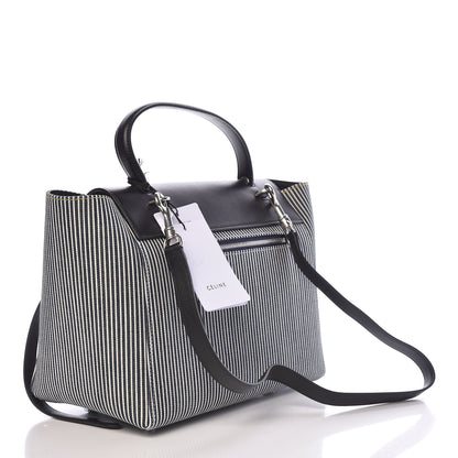 Celine Cotton Canvas Calfskin Mini Belt Bag Navy White 3 of 11