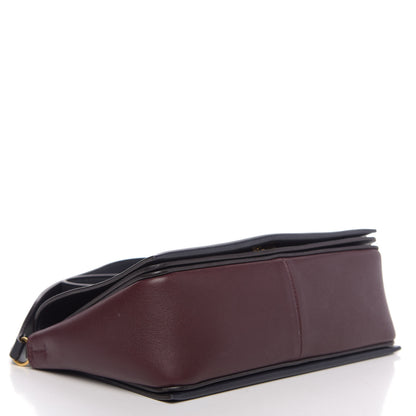Celine Shiny Smooth Calfskin Medium Frame Shoulder Bag Steel Blue Plum 4 of 13