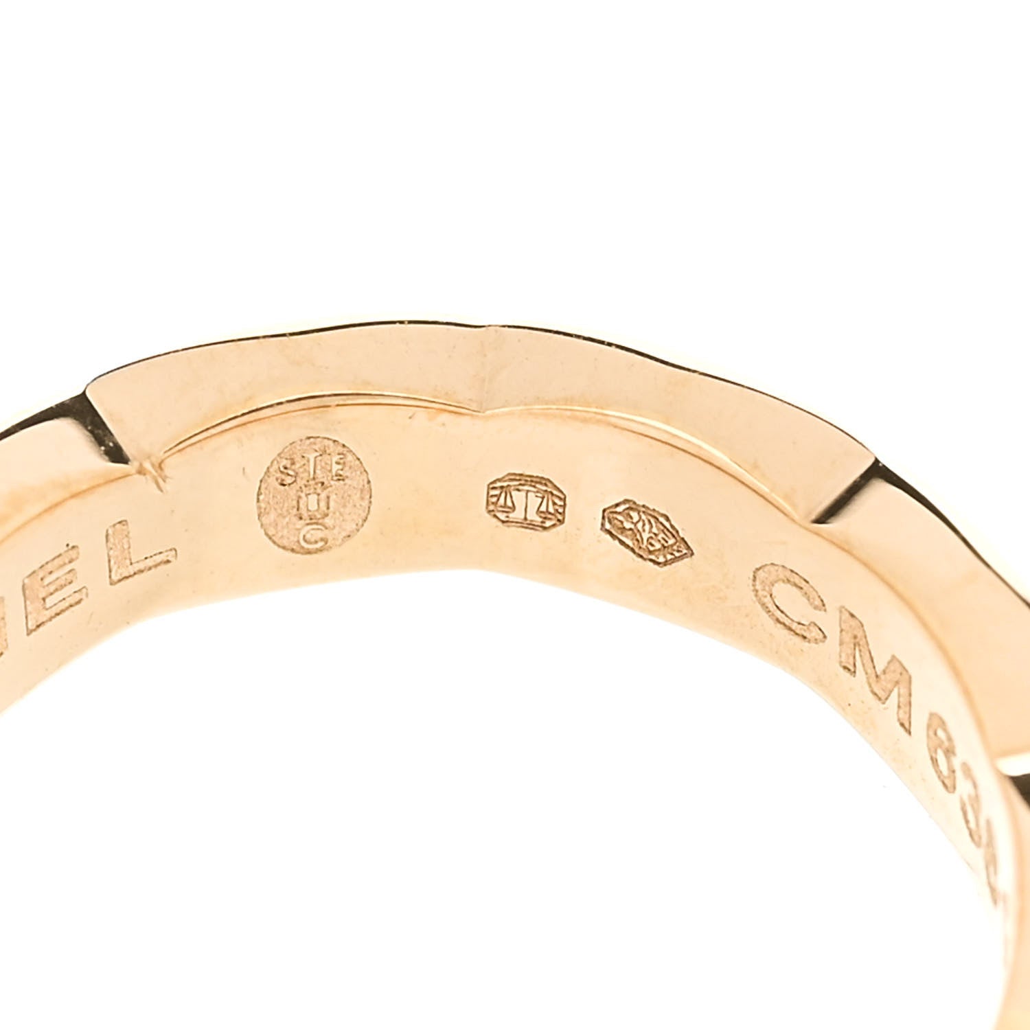 Chanel 18K Yellow Gold Diamond Coco Crush Single Ear Cuff Earring 5 of 6