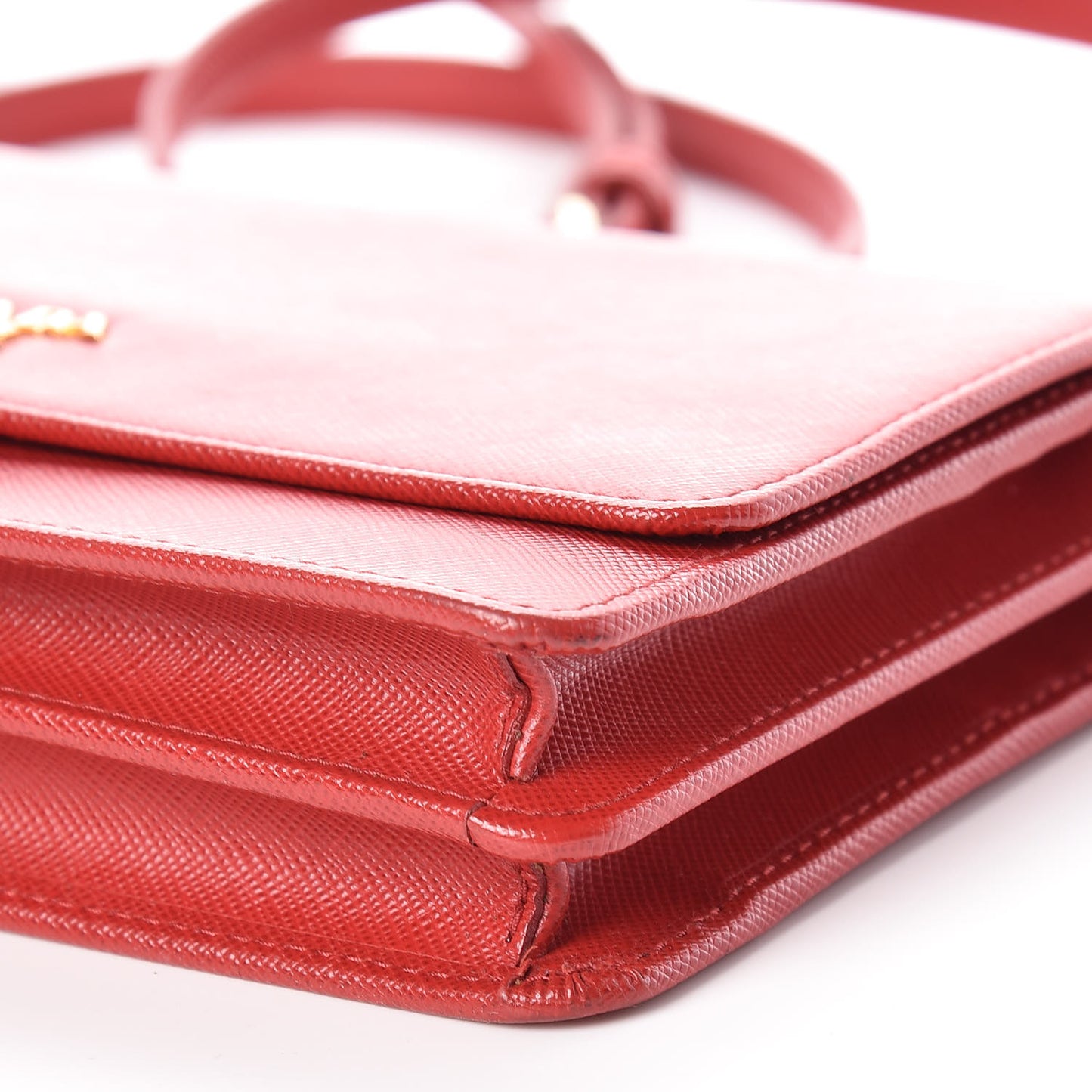 Saffiano Metal Flap Wallet With Strap Fuoco