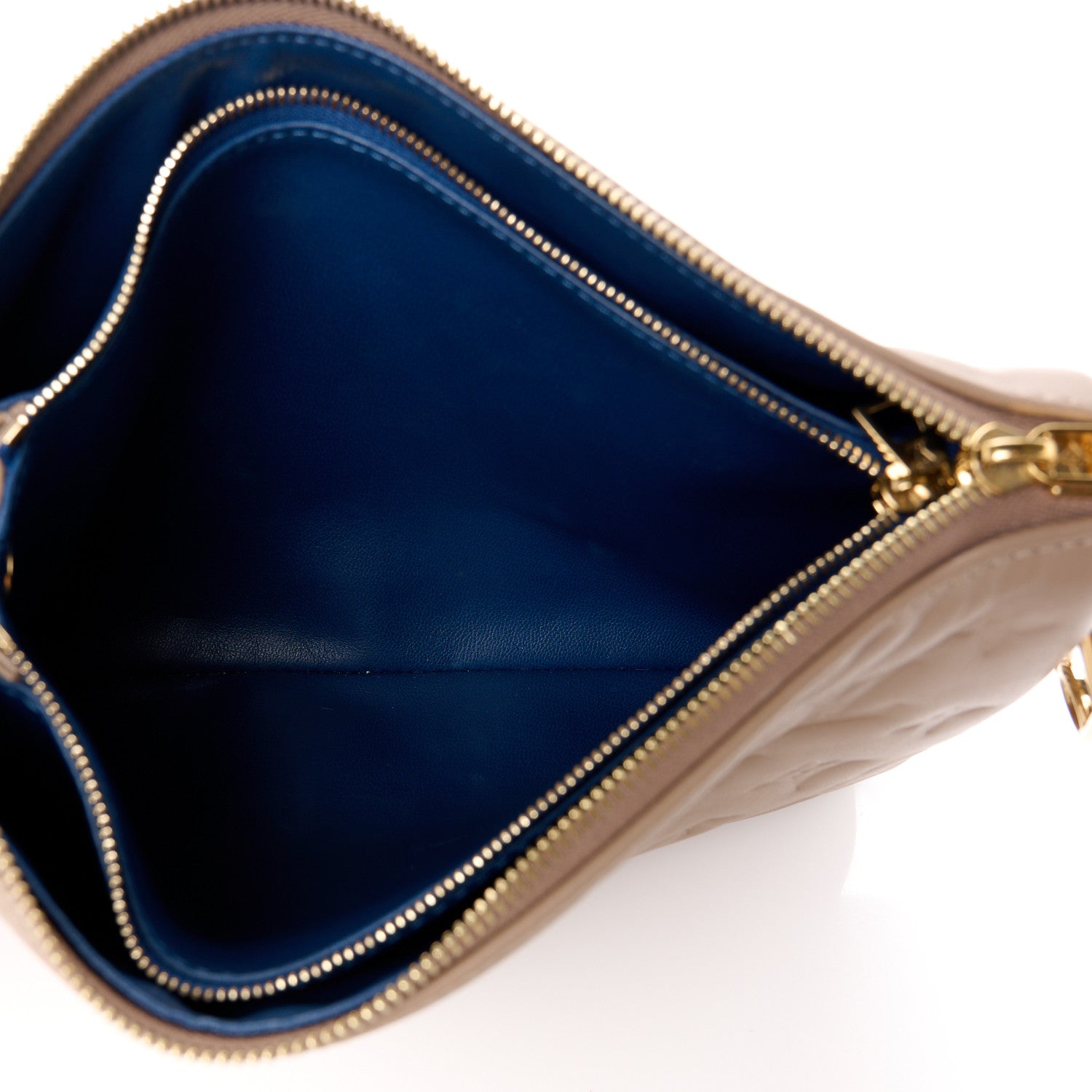 Louis Vuitton Lambskin Embossed Monogram Coussin PM Taupe 5 of 11