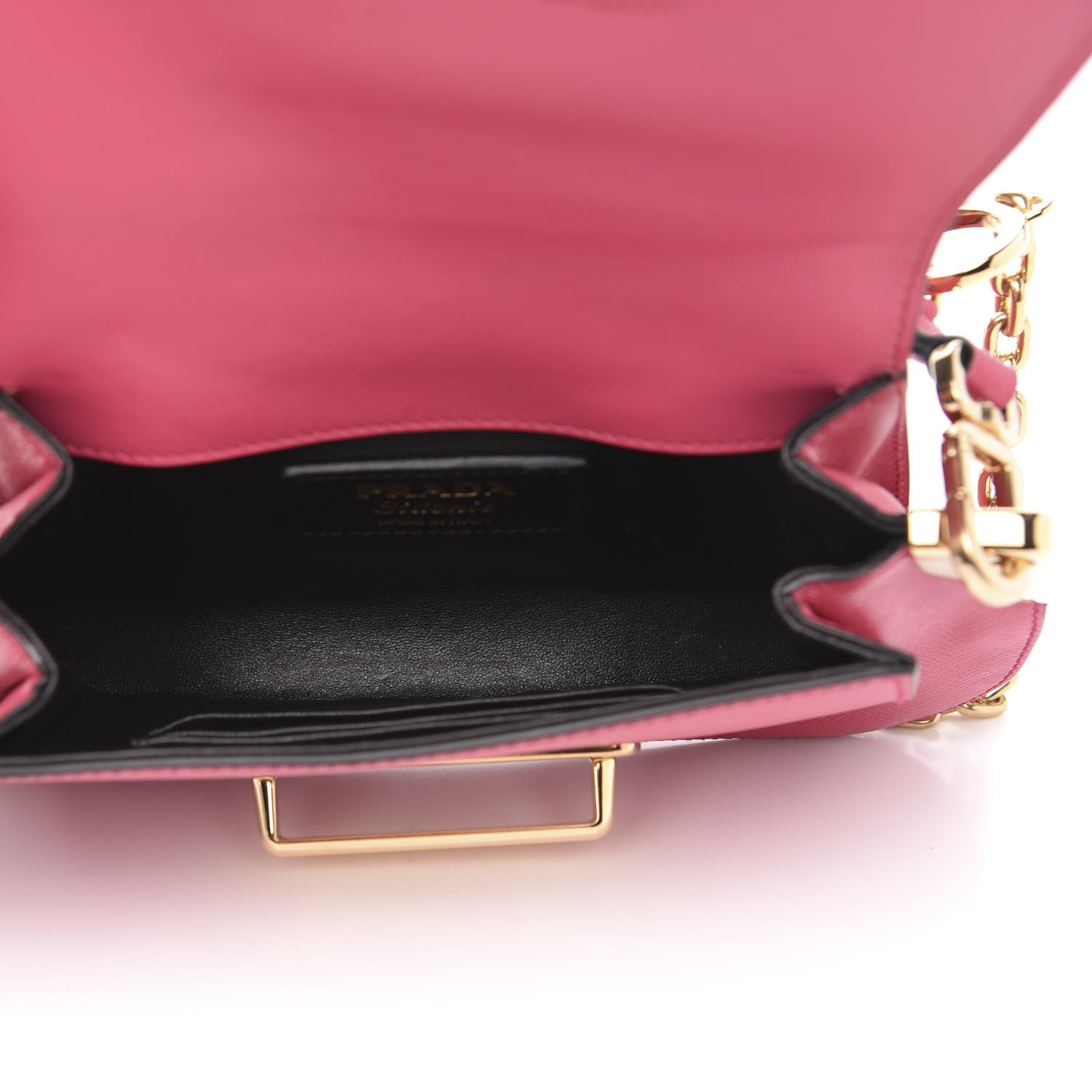 Prada Saffiano Lux Sidonie Shoulder Bag Ibisco 5 of 8