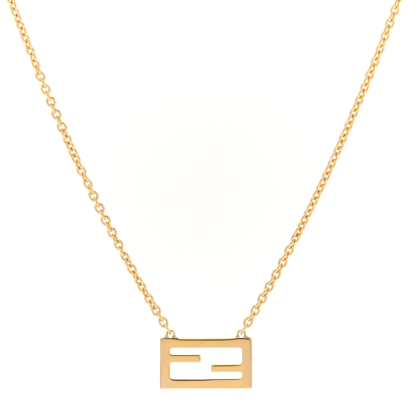 Bronze Baguette Necklace Gold