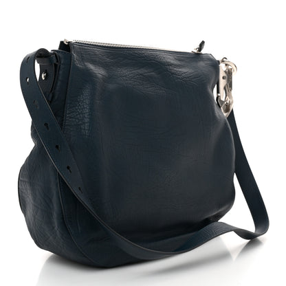 Burberry Calfskin Medium Knight Bag Navy 3 of 9