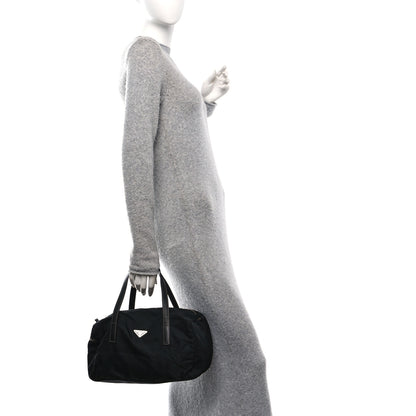 Prada Tessuto Nylon Semitracolla Shoulder Bag Black 2 of 12