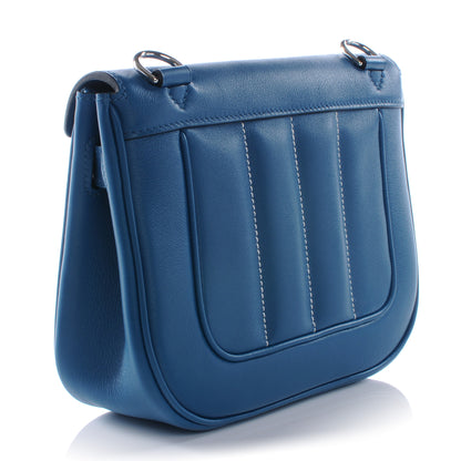 Hermes Veau Swift Mini Sac Berline Bleu Thalassa 3 of 10