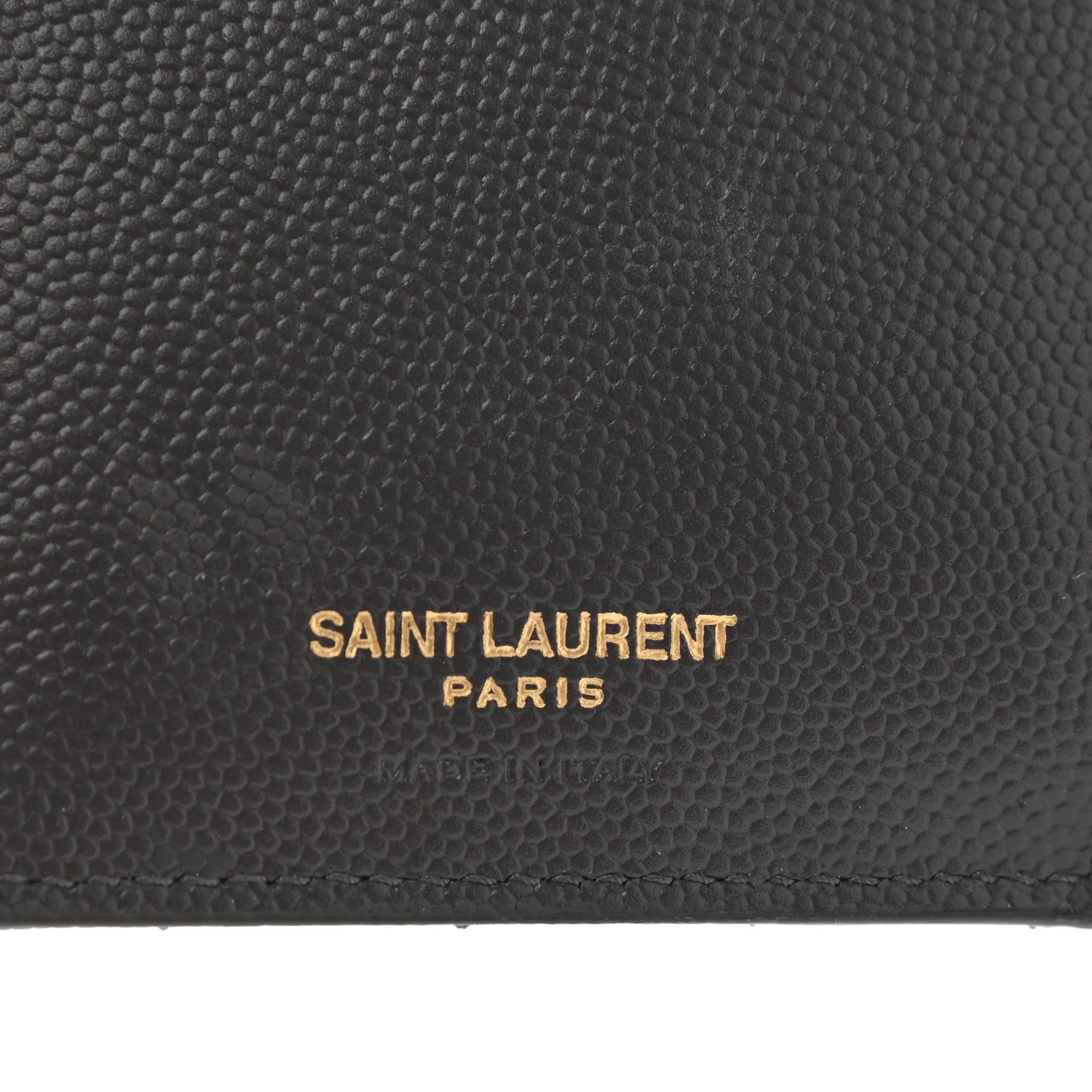 Saint Laurent Grain De Poudre Matelasse Chevron Monogram Zipped Two-Part Wallet Storm 6 of 7