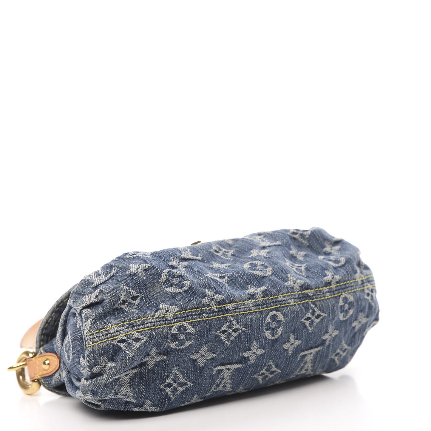 Monogram Denim Mini Pleaty Blue
