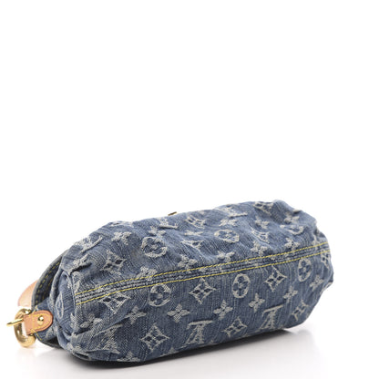 Louis Vuitton Monogram Denim Mini Pleaty Blue 4 of 12