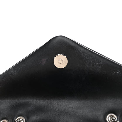 Saint Laurent Calfskin Y Quilted Monogram Small Loulou Chain Satchel Black 9 of 11