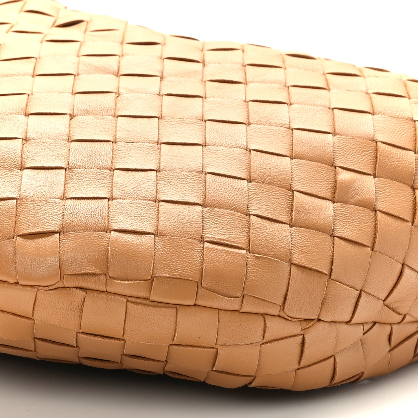 Nappa Intrecciato Teen Jodie Hobo Caramel