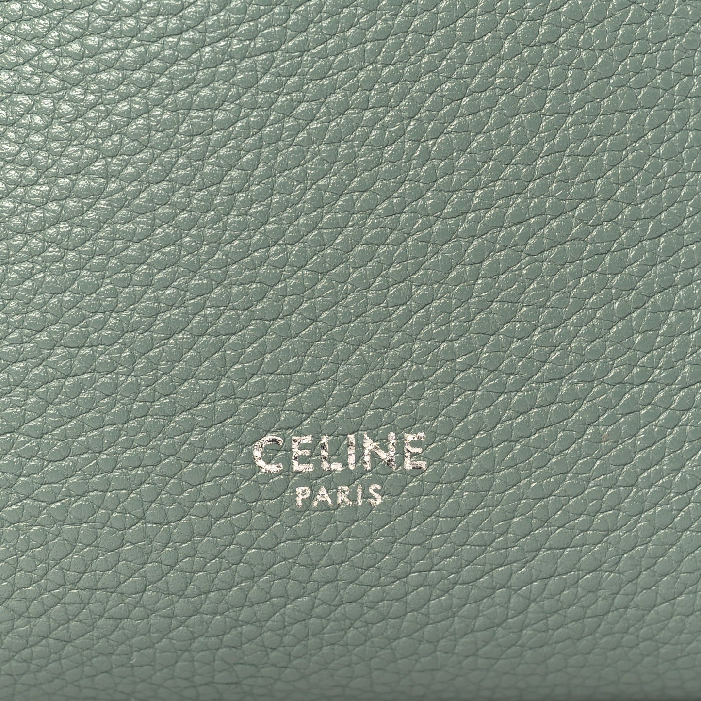 Soft Grained Calfskin Small Sangle Bucket Bag Green