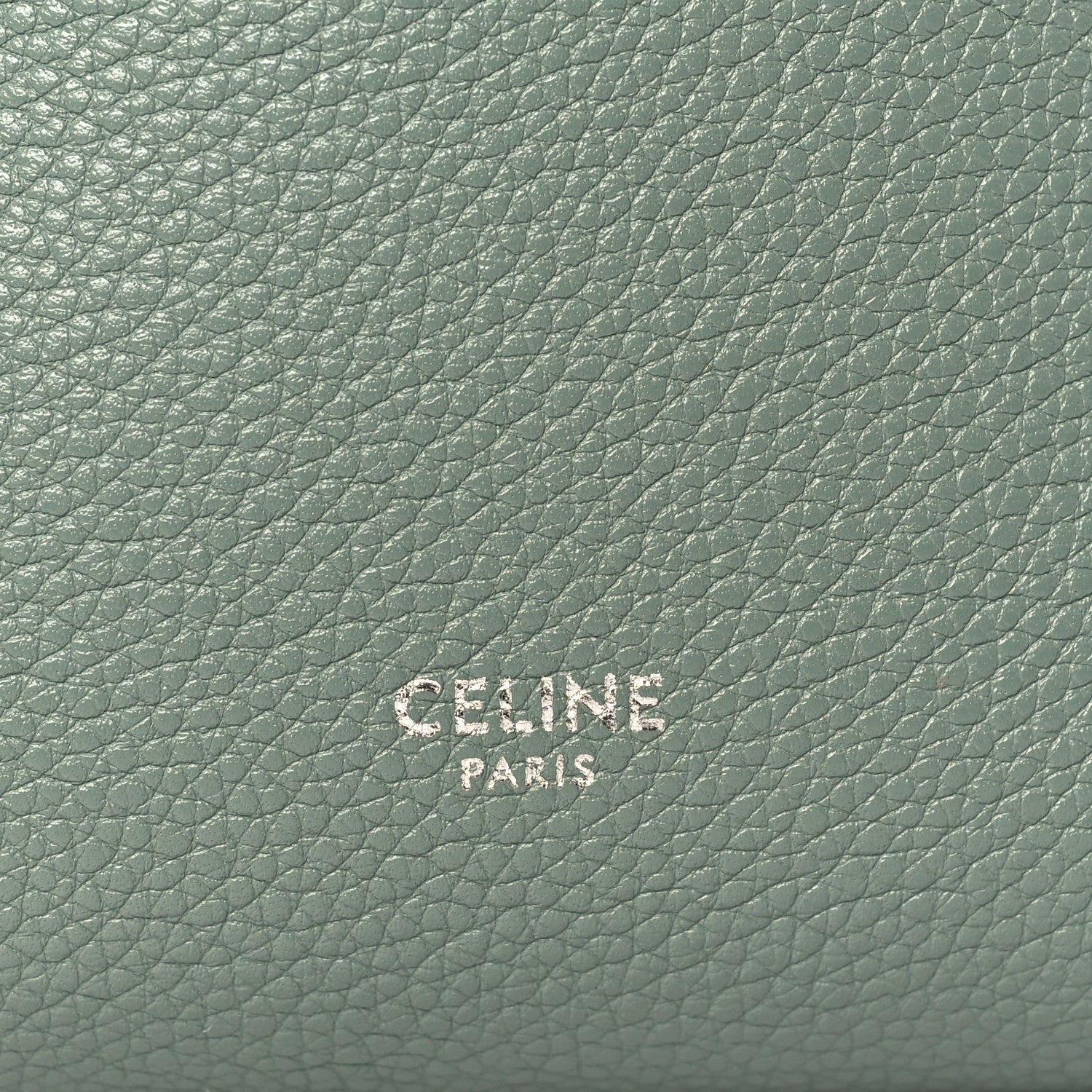 Celine Soft Grained Calfskin Small Sangle Bucket Bag Green 6 of 9