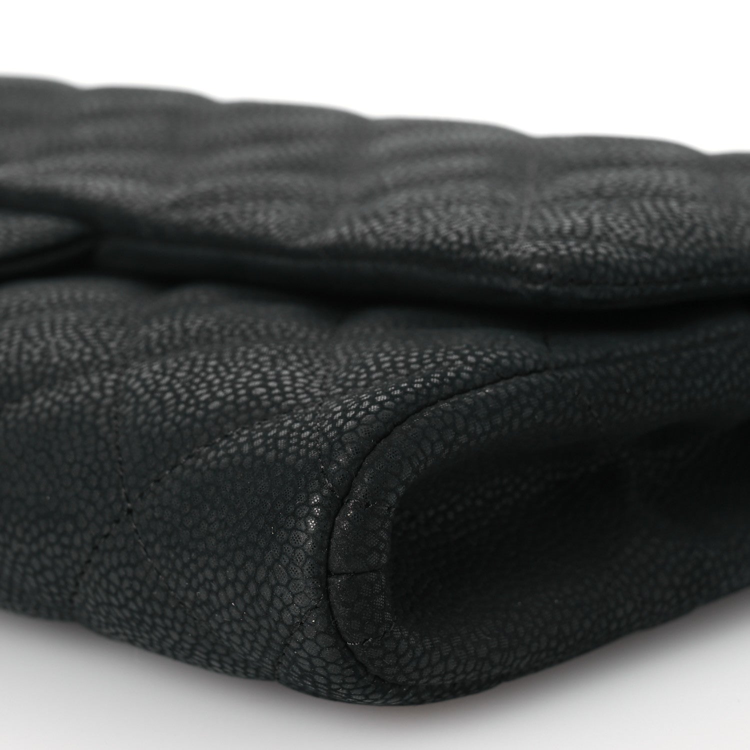 Chanel Iridescent Caviar Quilted Clutch With Chain Flap Black 11 of 11