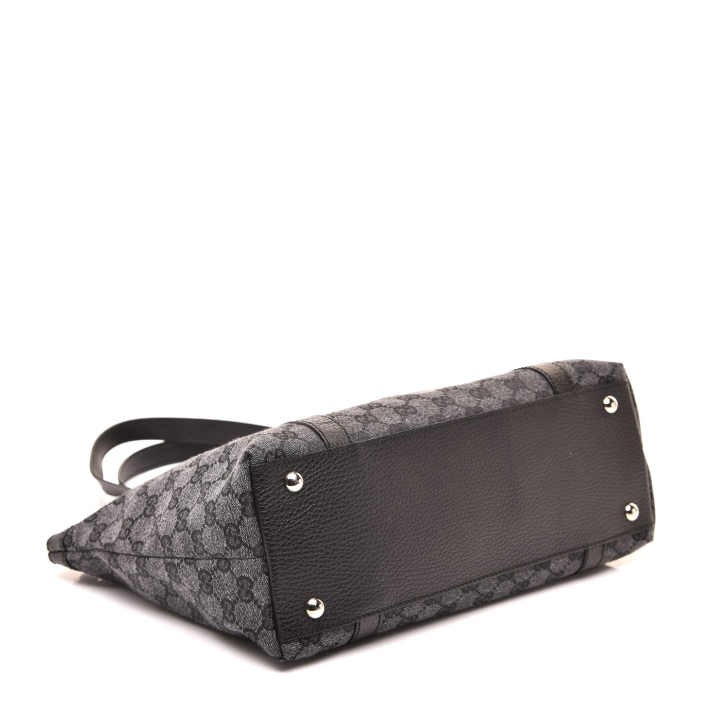 Denim Monogram Abbey Medium Tote Navy