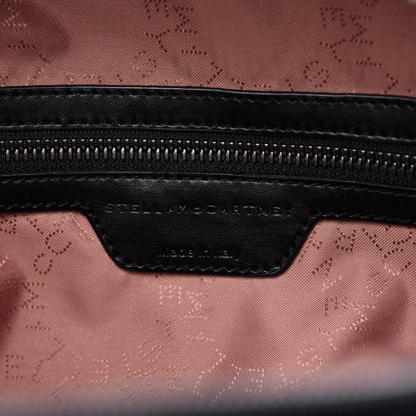 Shaggy Deer Quilted Small Falabella Backpack Black