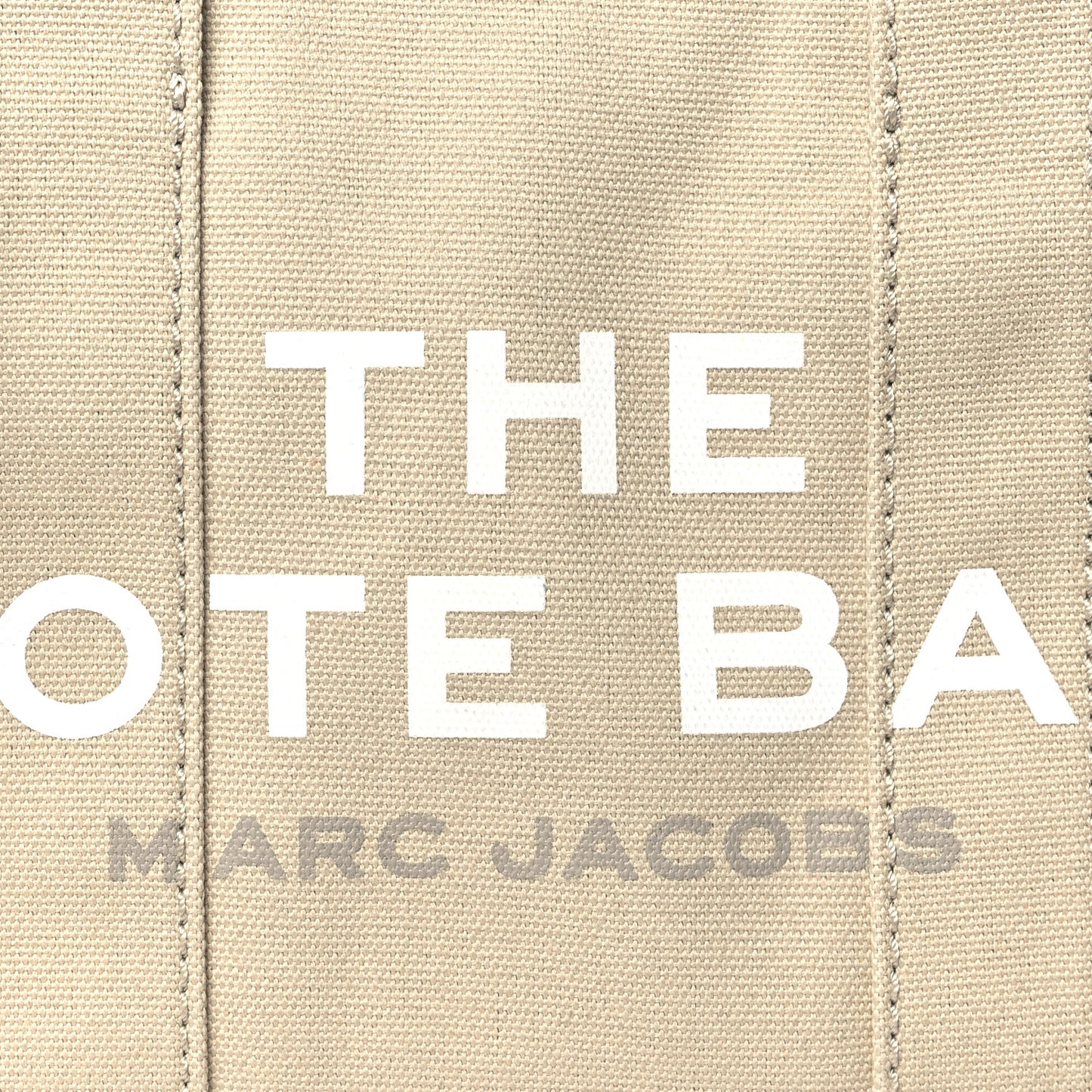 Cotton Canvas Colorblock Small The Traveler Tote Bag Beige Multicolor