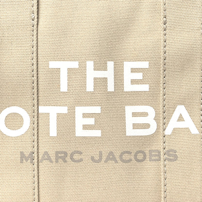 Marc Jacobs Cotton Canvas Colorblock Small The Traveler Tote Bag Beige Multicolor 7 of 12