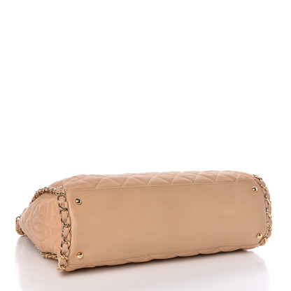 Chanel Calfskin Quilted Large Chain Me Hobo Beige 4 of 9
