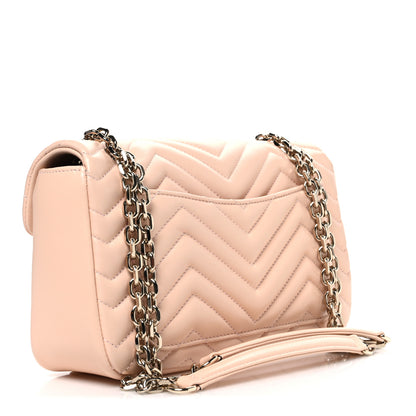 Gucci Lambskin Matelasse Medium GG Marmont Shoulder Bag Light Pink 3 of 10