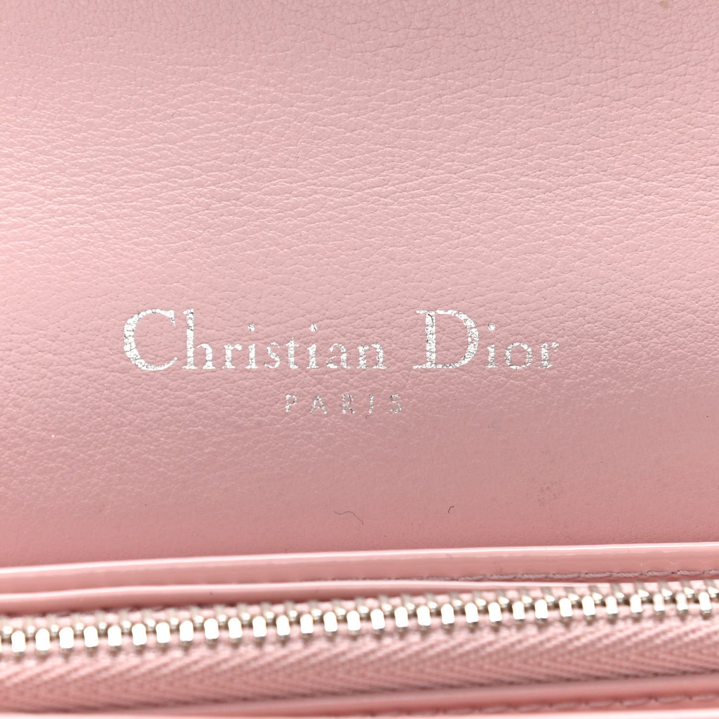 Patent Cannage Lady Dior Convertible Clutch Light Pink