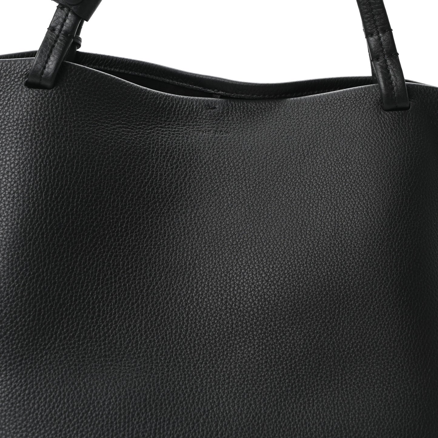 Grained Calfskin Park Tote Three Black