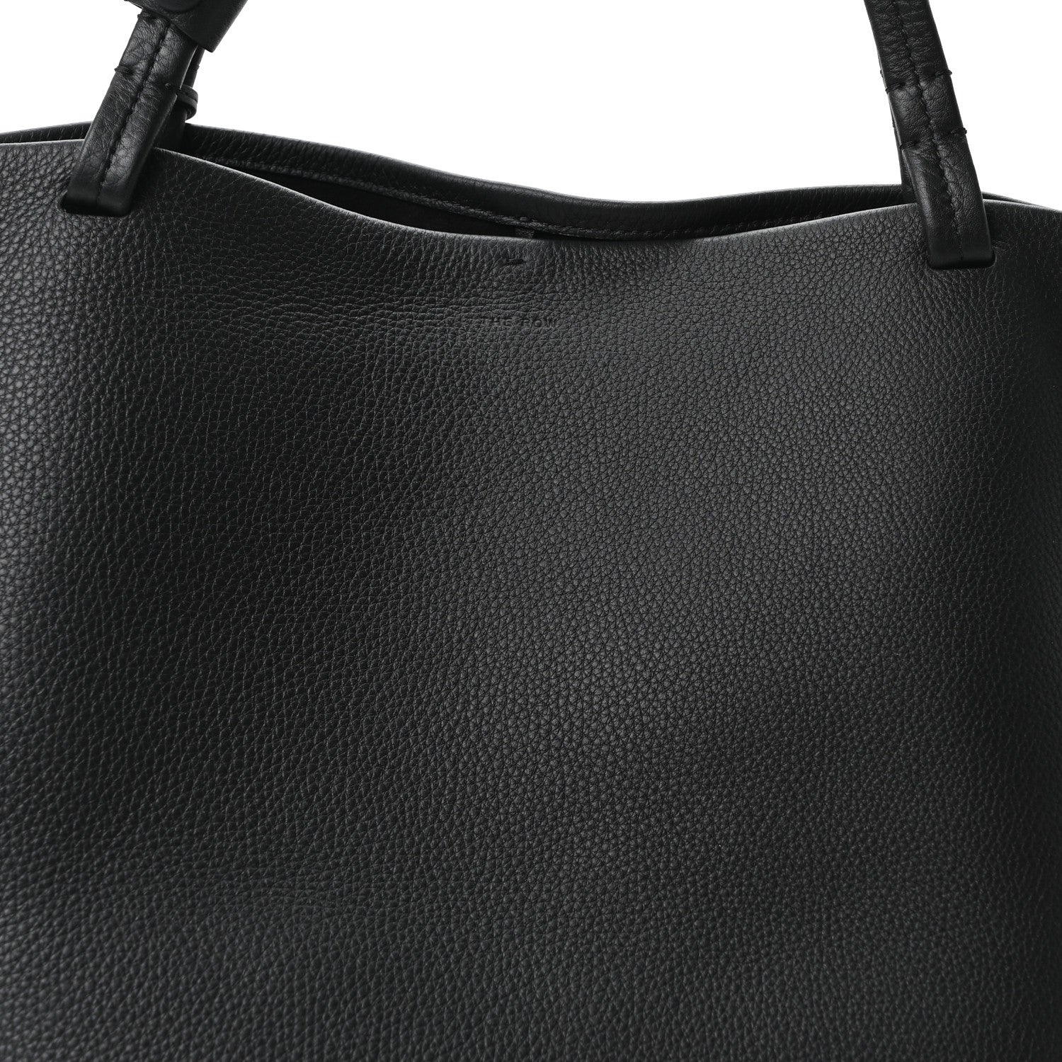 The Row Grained Calfskin Park Tote Three Black 9 of 11