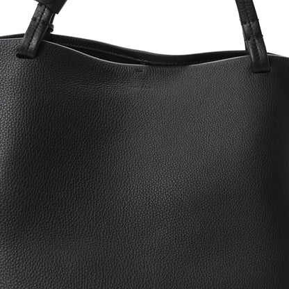 The Row Grained Calfskin Park Tote Three Black 9 of 11