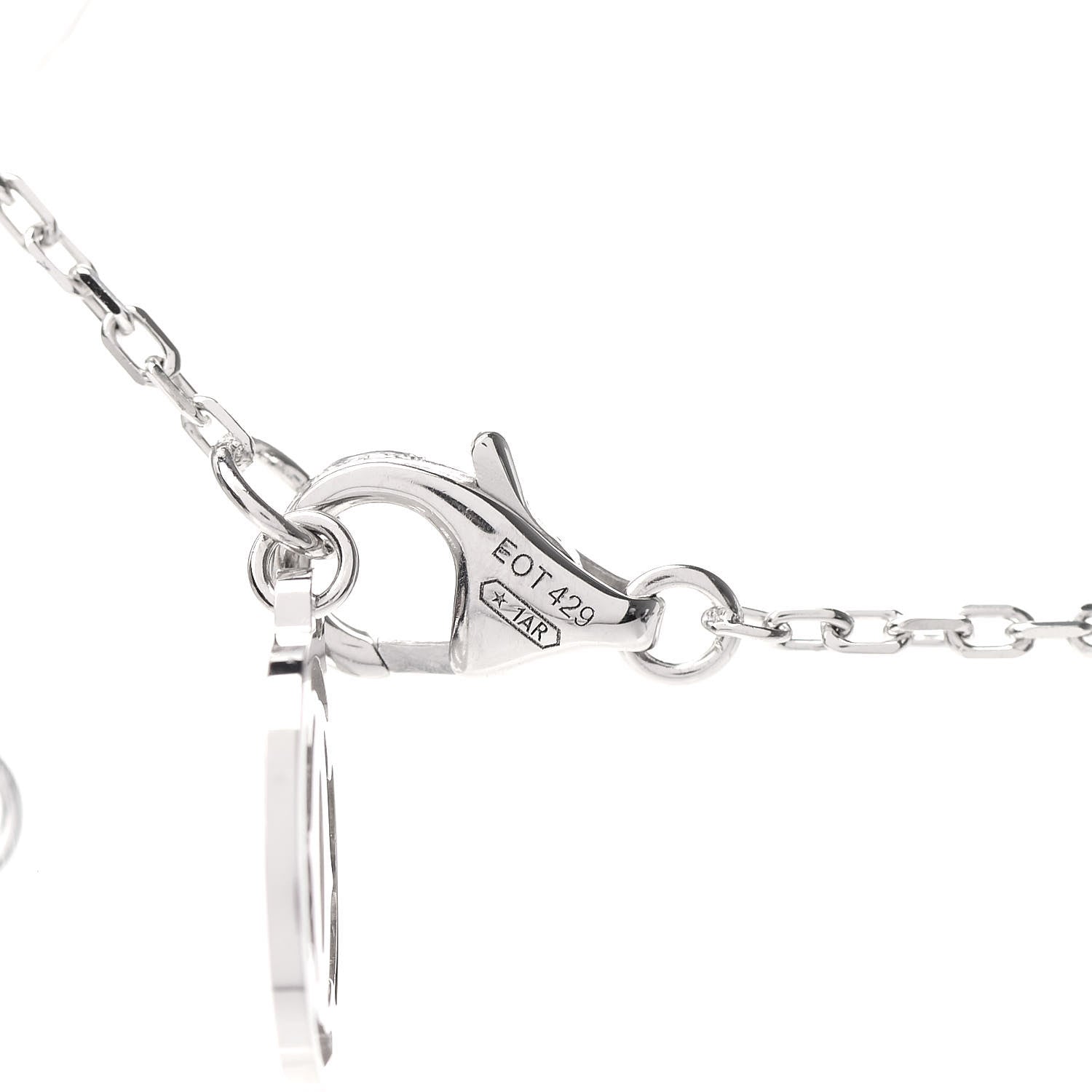 Cartier 18K White Gold Diamond SM D'Amour Pendant Necklace 5 of 6