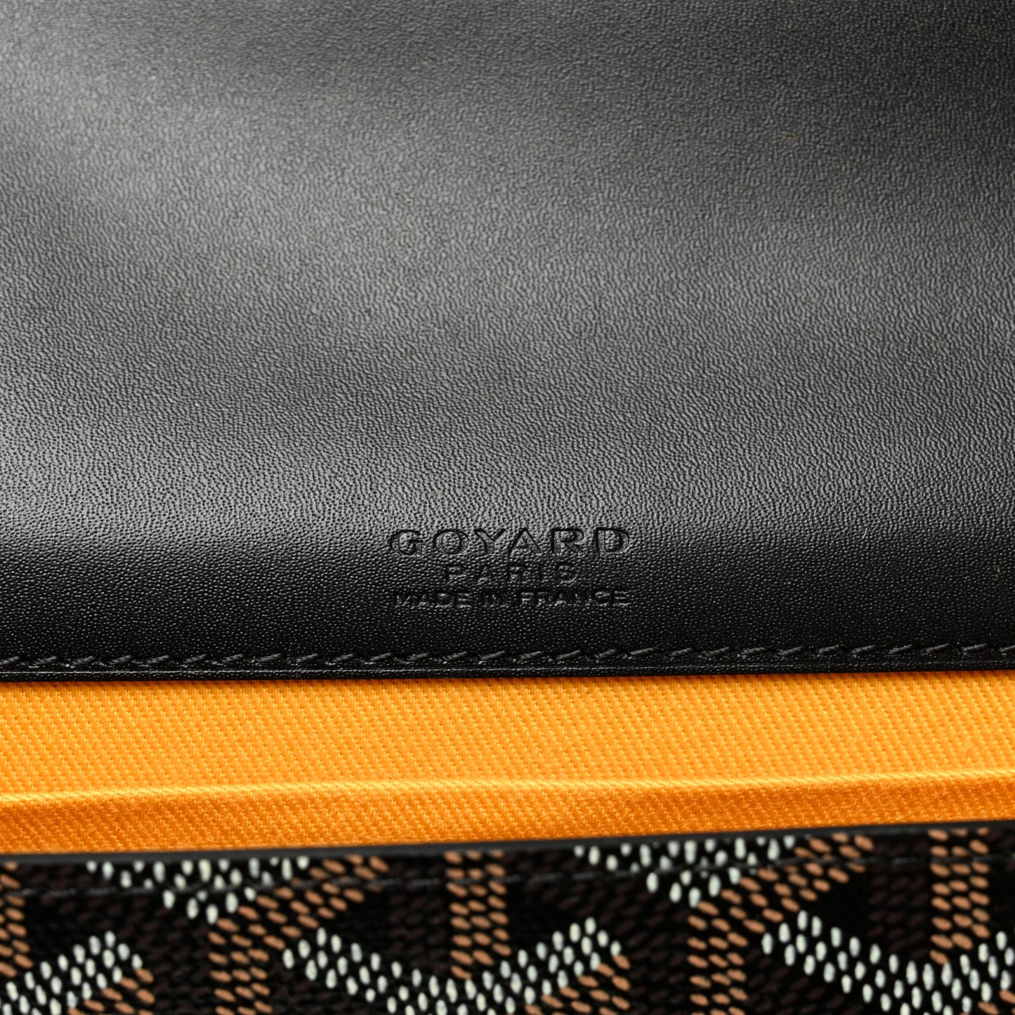 Goyardine Monte Carlo Bois Clutch Black