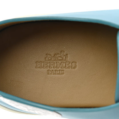 Hermes Calfskin One Sneakers 38 Blue 8 of 11