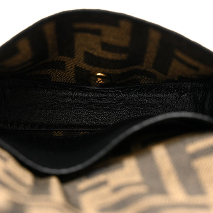 Fendi Fabric Jacquard FF 1974 Nano Baguette Charm Tobacco Moro Black 5 of 10