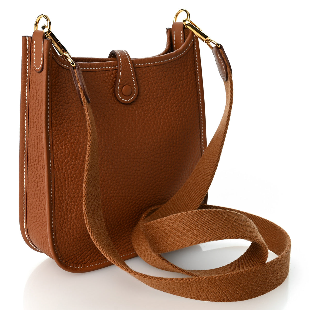 Hermes Taurillon Clemence Evelyne TPM Gold 3 of 10