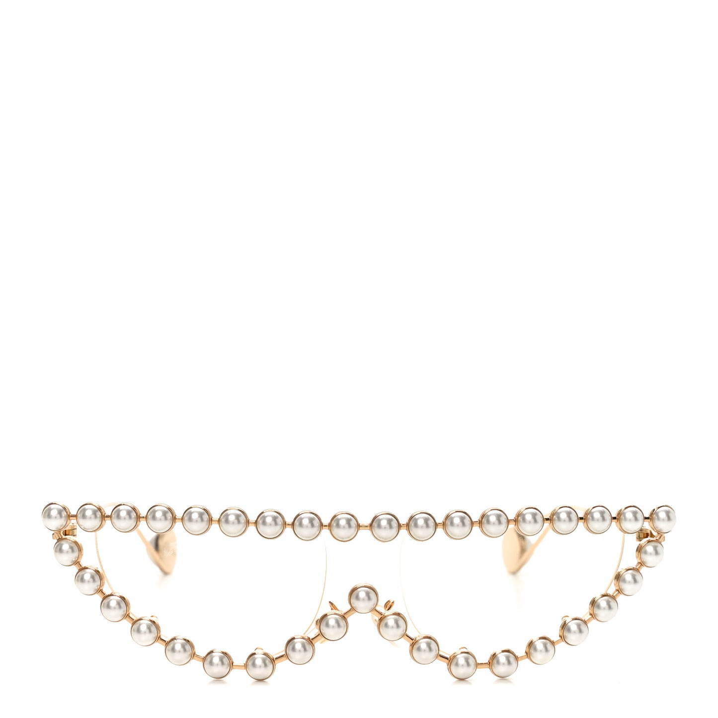 Metal Pearl Cat Eye Sunglasses GG0364S Gold