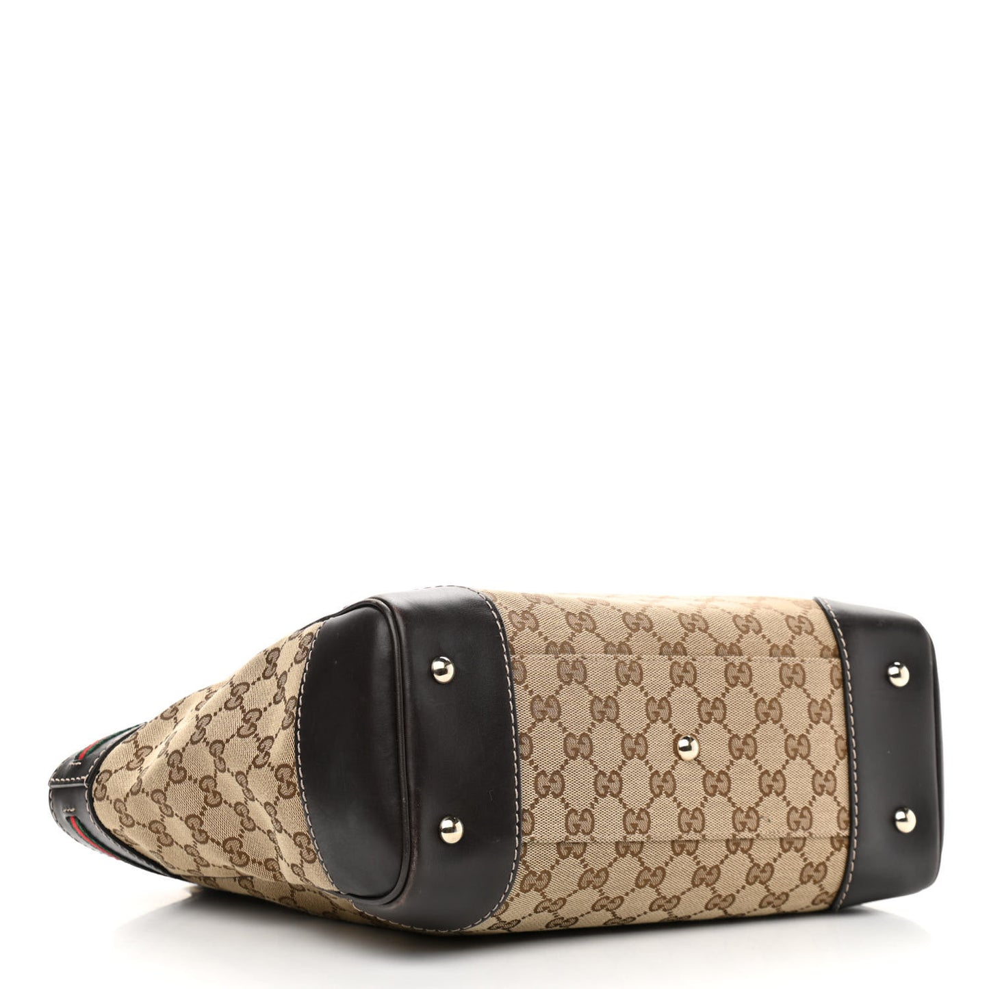 Monogram Web Medium Mayfair Tote Dark Brown