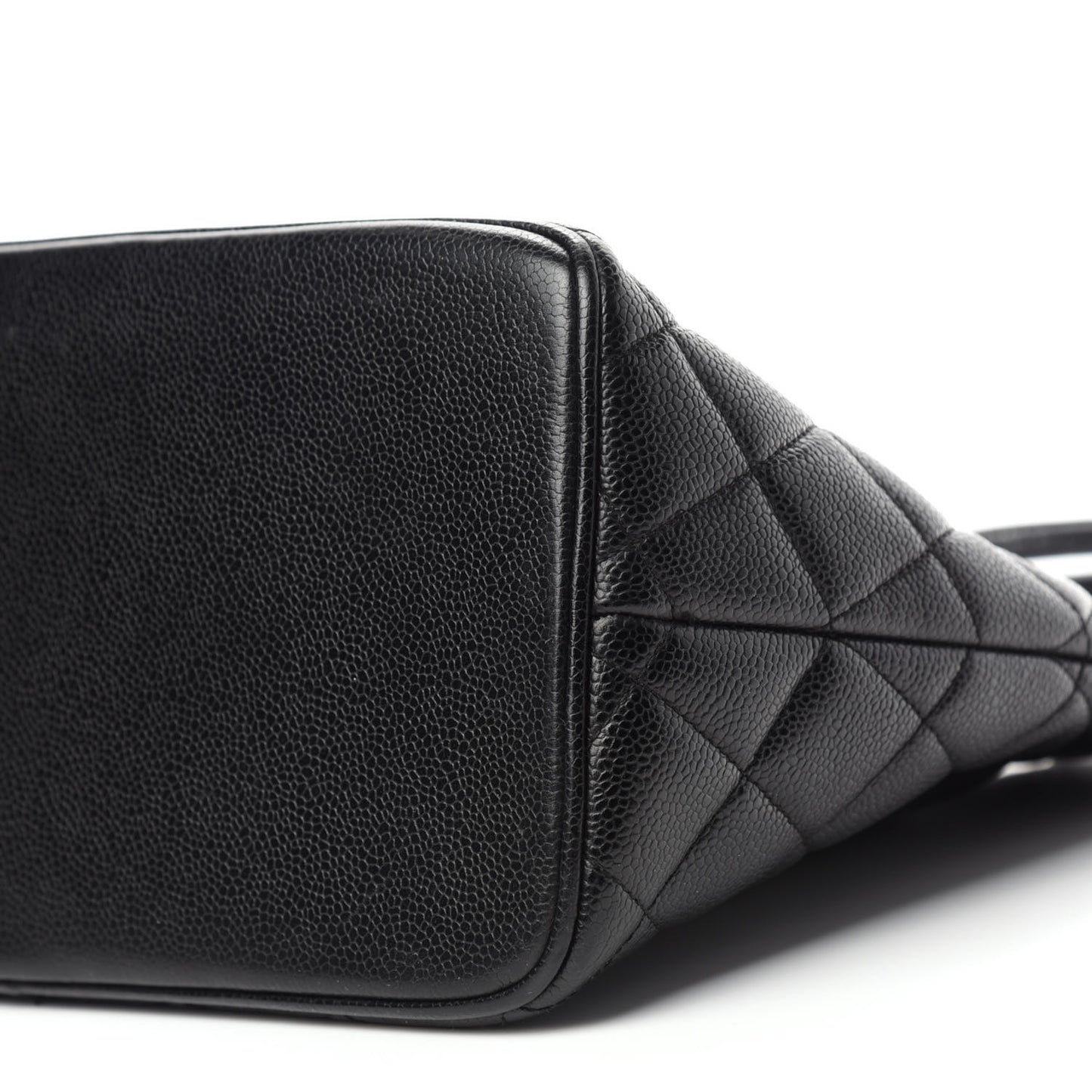 Caviar Quilted Medallion Tote Black