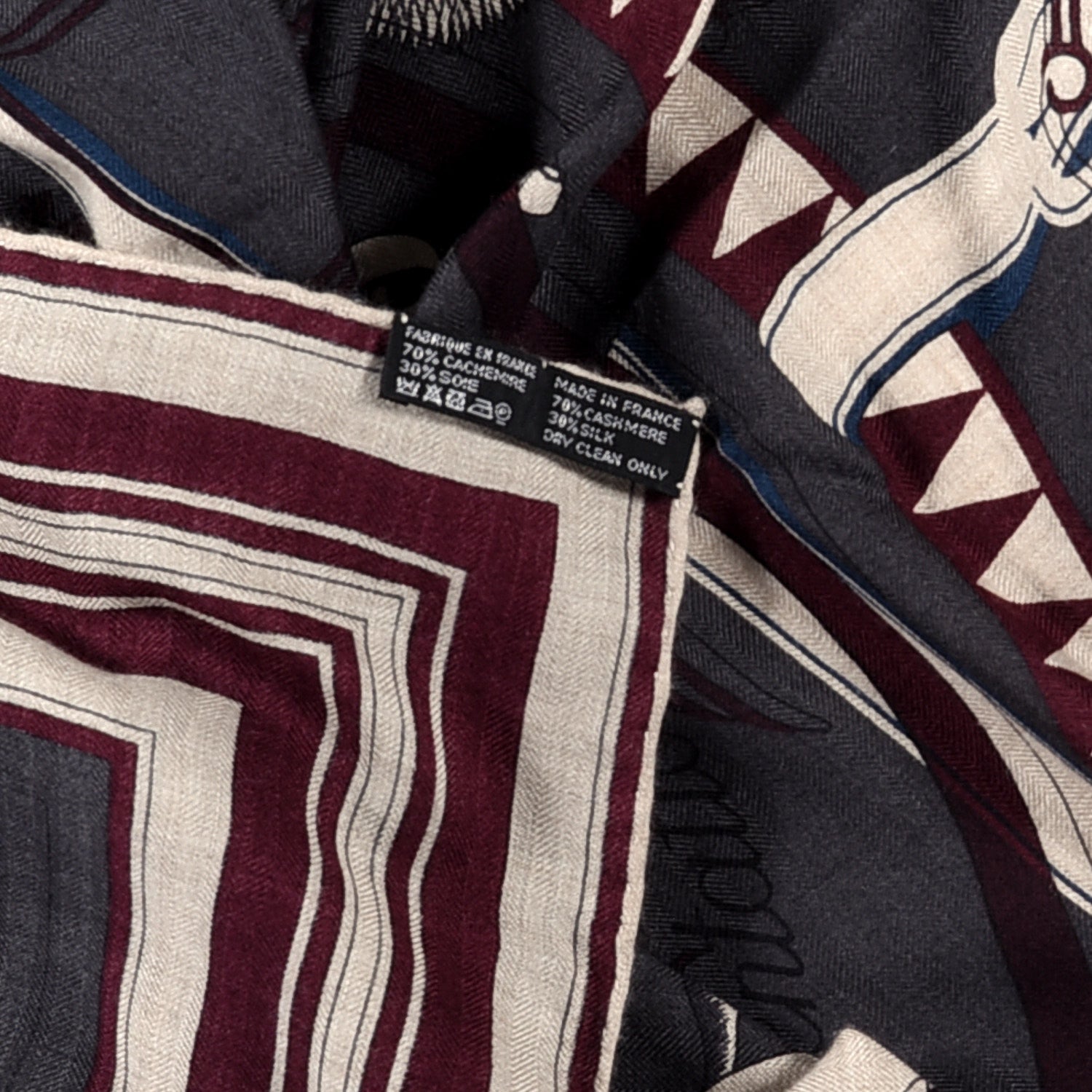 Hermes Cashmere Silk Couvertures Et Tenues de Jour Shawl 140 1 of 1