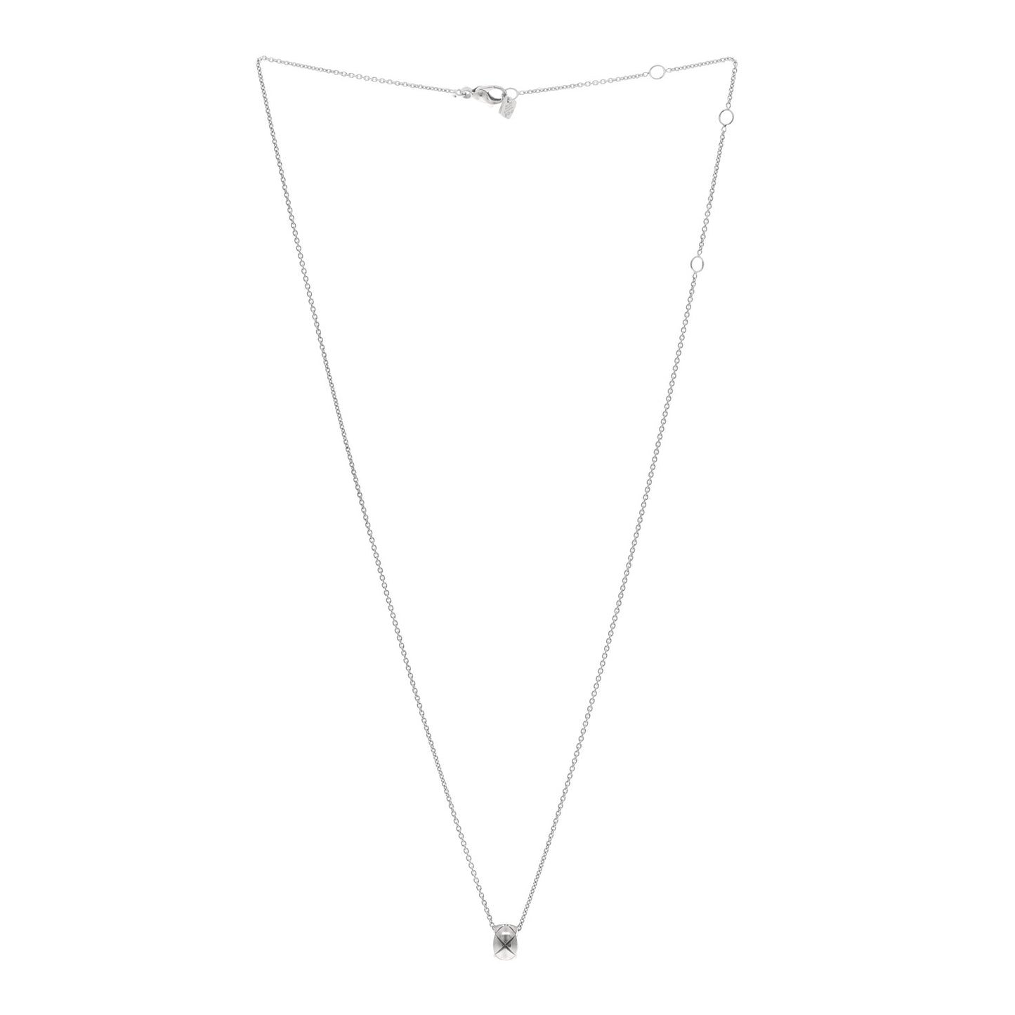 18K White Gold Coco Crush Pendant Necklace