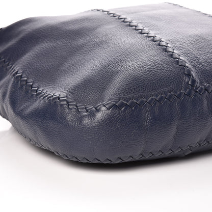 Bottega Veneta Washed Cervo Deerskin Large Hobo China Blue 8 of 9