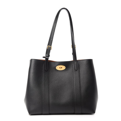 Mulberry Small Classic Grain Bayswater Tote Black 1 of 12