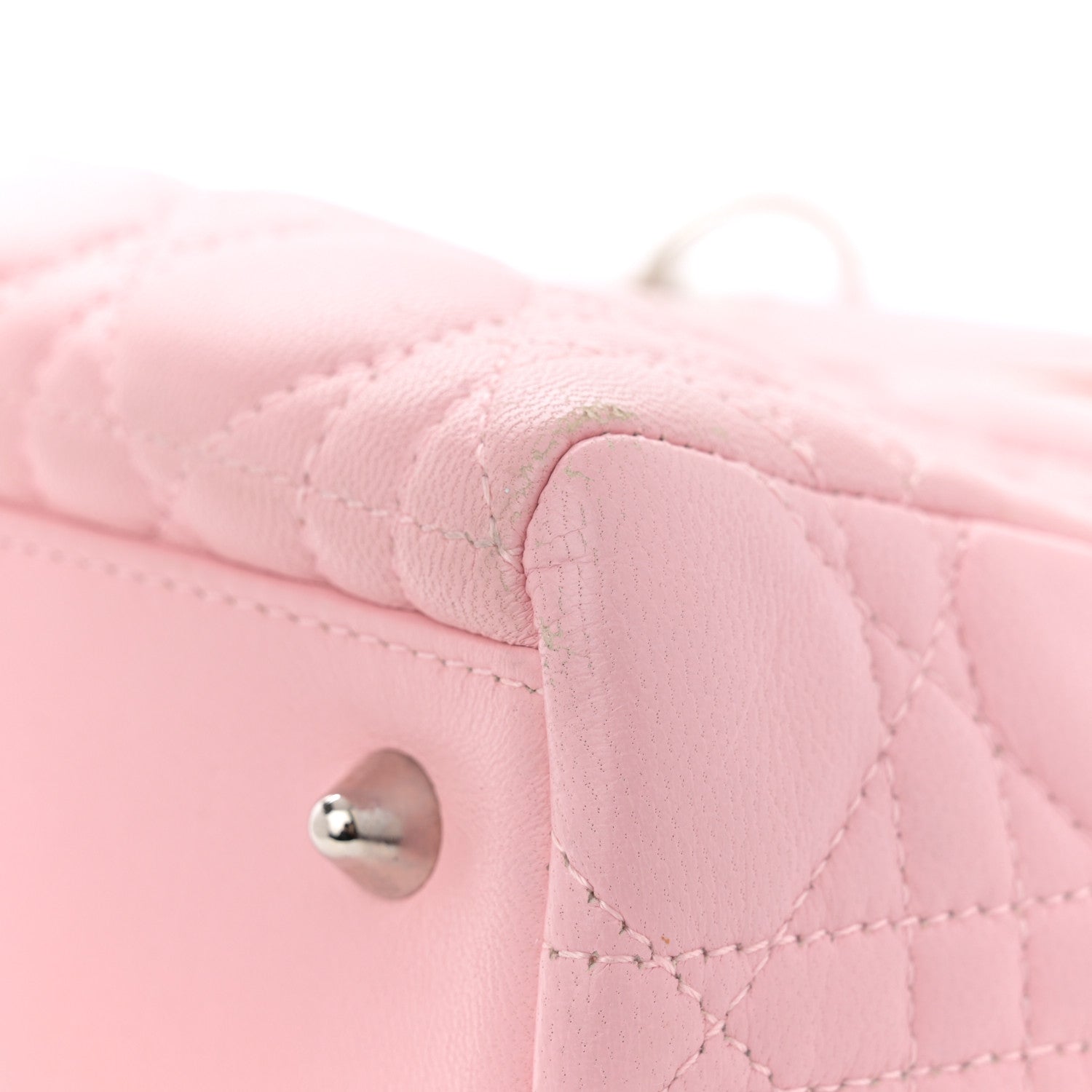 Christian Dior Lambskin Cannage Medium Lady Dior Light Pink 17 of 17