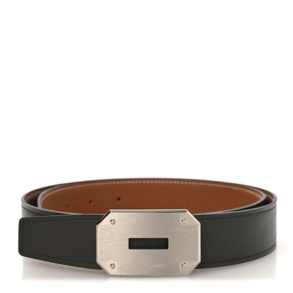 Hermes Box Togo 32mm Neo Kelly Belt 85 34 Vert De Gris Gold 1 of 6