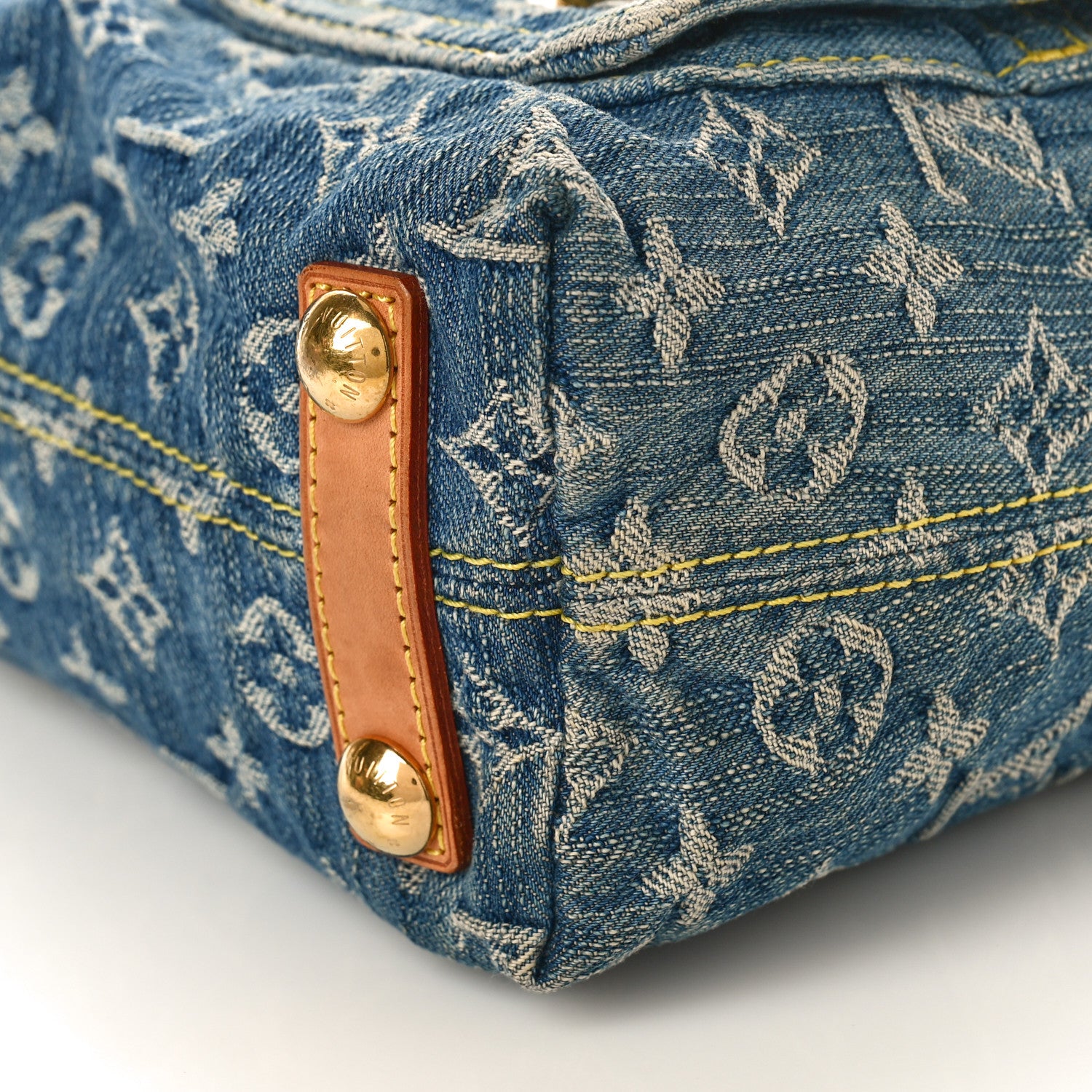 Louis Vuitton LOUIS VUITTON Monogram Denim Baggy PM Blue 8 of 10