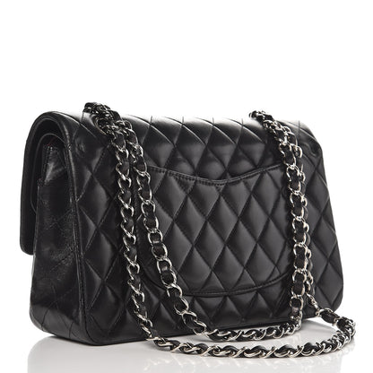 Chanel Lambskin Quilted Medium Double Flap Black 4 of 8