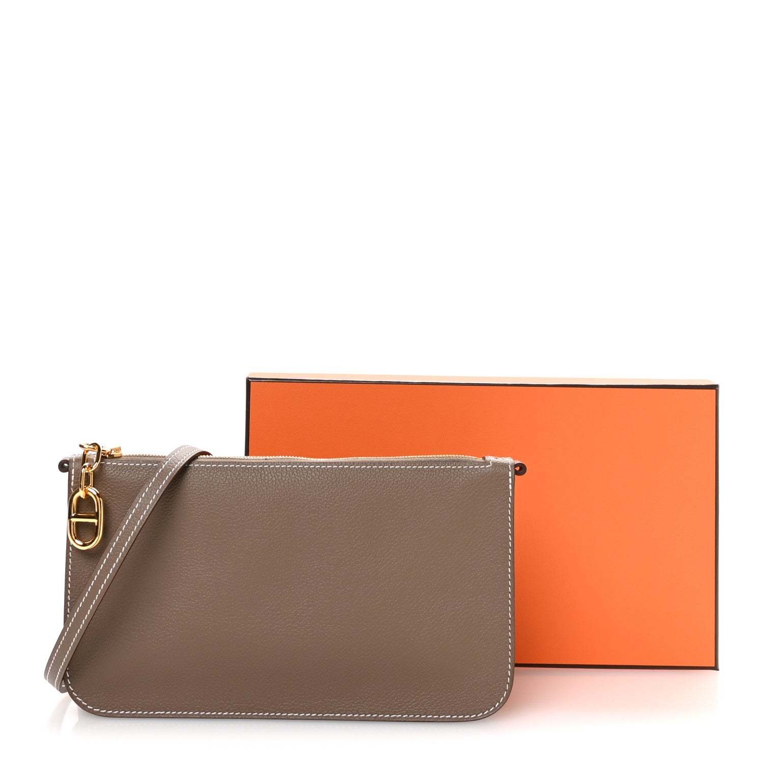 Hermes Evercolor Chaine d'Ancre Zipengo Pochette To Go Etoupe