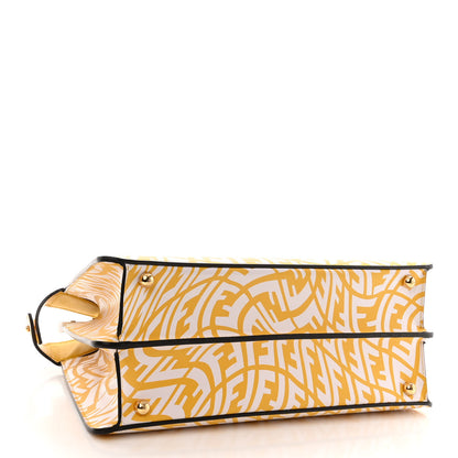 Fendi X SARAH COLEMAN Vitello Liberty Shiny Nappa Plexiglass FF Vertigo Medium Peekaboo I SEE U Satchel Mimosa White 4 of 9